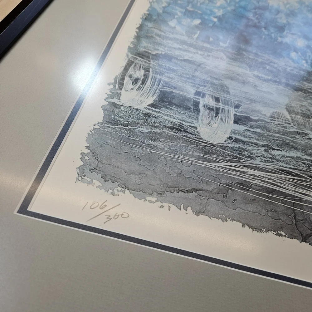 Mercedes-Benz 300SL W125 Gullwing Limited Print Signed By Dennis Hoyt 106/300